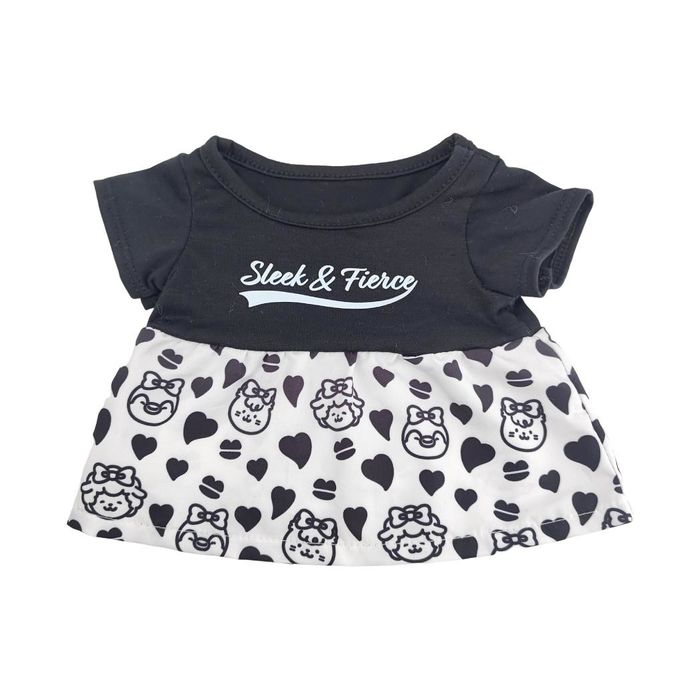 Vestido para Peluche Make a Friend (Estampado Preto)