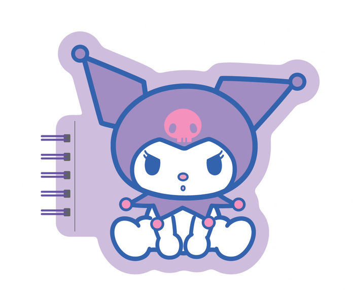 Caderno Encadernado Anti-Stress da Kuromi (80 Folhas)
