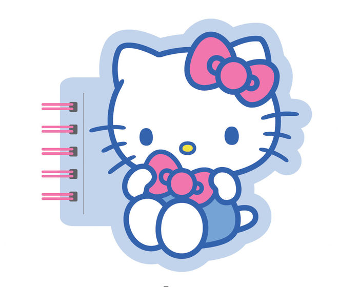 Caderno Encadernado Anti-Stress da Hello Kitty (80 Folhas)