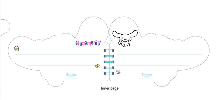 Caderno Encadernado Anti-Stress da Cinnamoroll (80 Folhas)