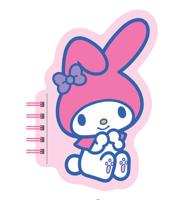 Caderno Encadernado Anti-Stress da My Melody (80 Folhas)