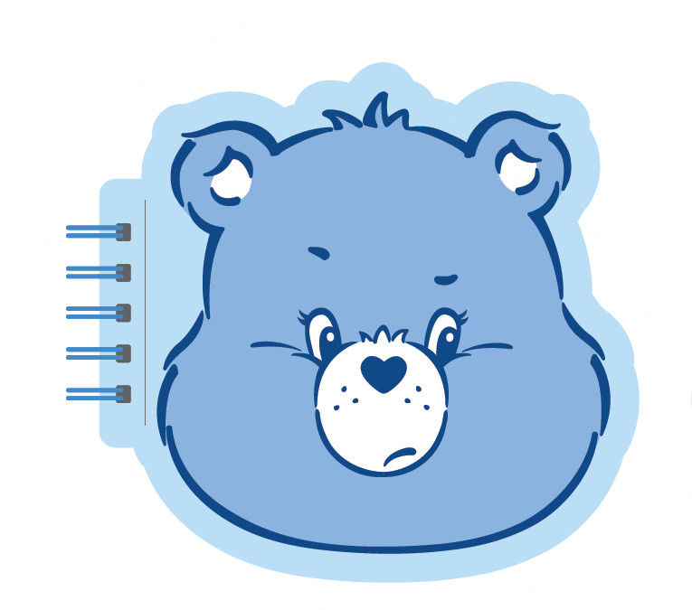 Caderno Encadernado Anti-Stress dos Ursinhos Carinhosos (80 Folhas, Grumpy Bear)