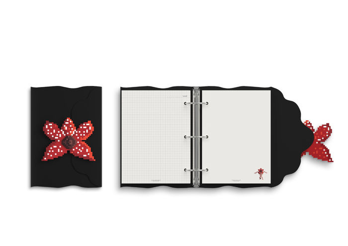Caderno PU A5 3D de Capa Dura de Stranger Things (80 Folhas)