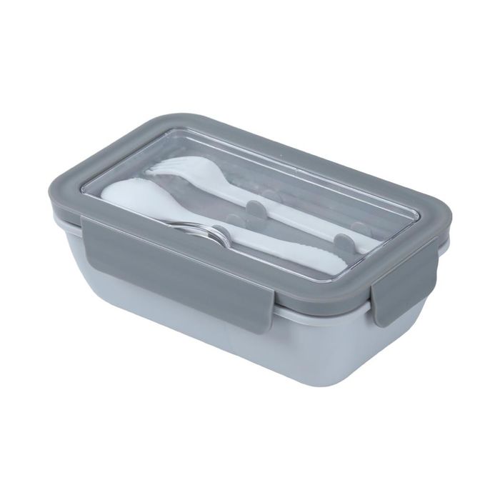 Taparuere com Tampa Basculante Solid Color 1100ml (Cinzento)