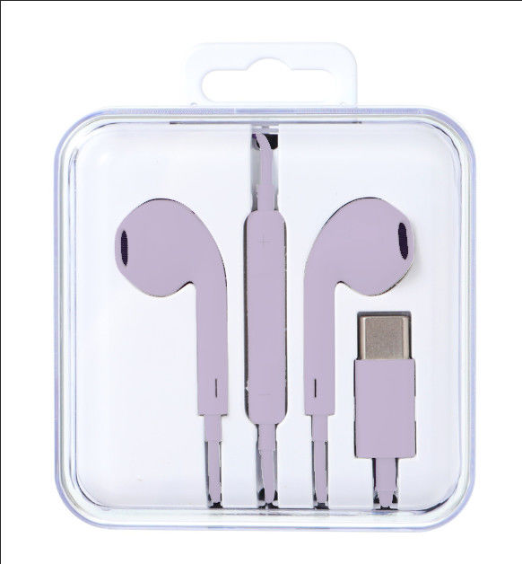 Auriculares In-Ear com Fio USB-C Classic - Modelo: C10 (Roxo)