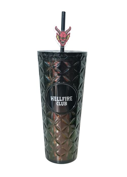 Garrafa de Plástico de Stranger Things - 750mL (Preto)