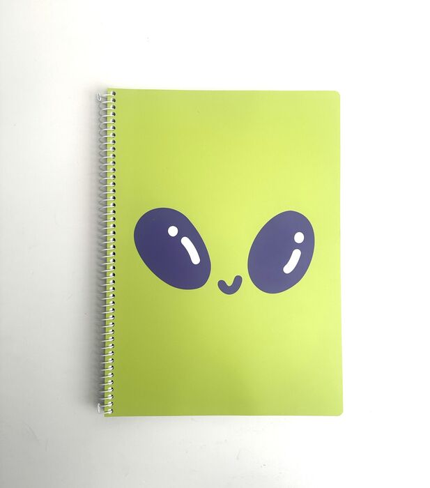 Caderno de Argolas A4 VB Alien (100 Folhas) (Verde)