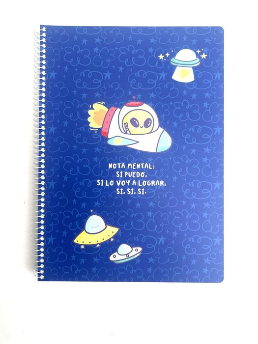 Caderno de Argolas A4 VB Alien (100 Folhas) (Azul)