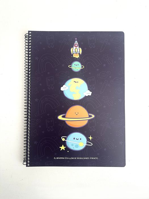 Caderno de Argolas A4 VB Alien (100 Folhas) (Azul Marinho)
