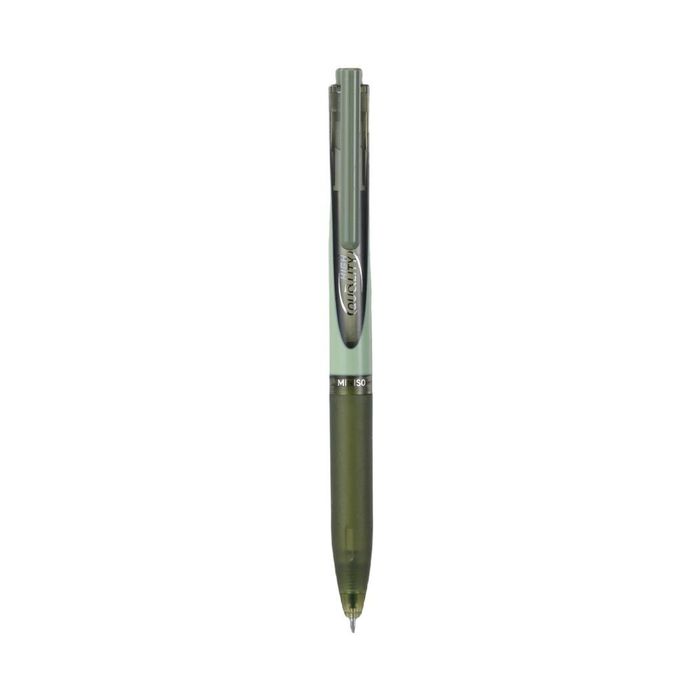 Caneta de Gel Preta Plain Cromatography (0,5 mm, Corpo Verde)