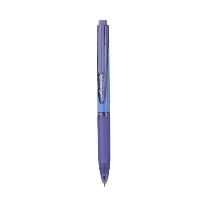 Caneta de Gel Preta Plain Cromatography (0,5 mm, Corpo Azul)