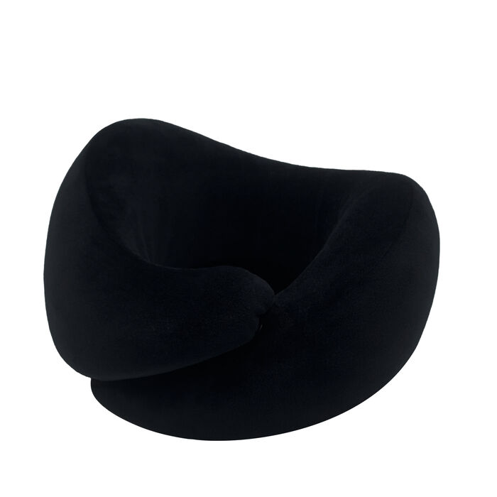 Almofada de Pescoço Dobrável com Gancho (Preto)