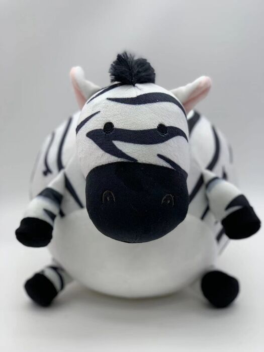 Peluche redondo zebra 22cm