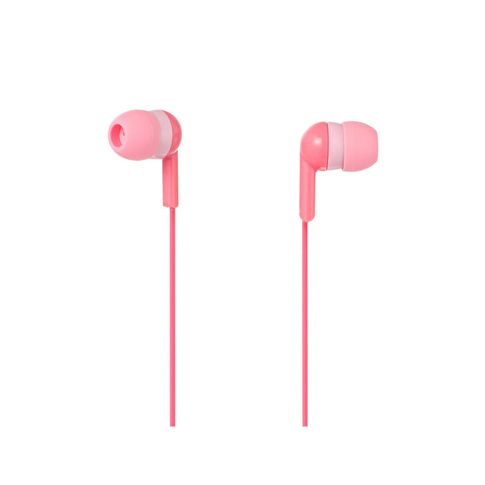 Auriculares com fios coloridos de 3,5 mm (Rosa)