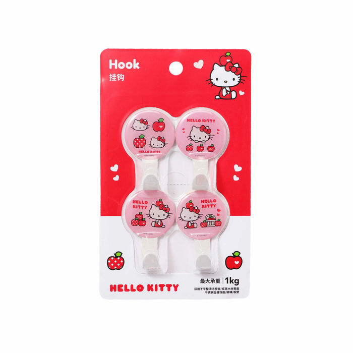 Hello Kitty - Ganchos coleção Maçã (4 unid.)