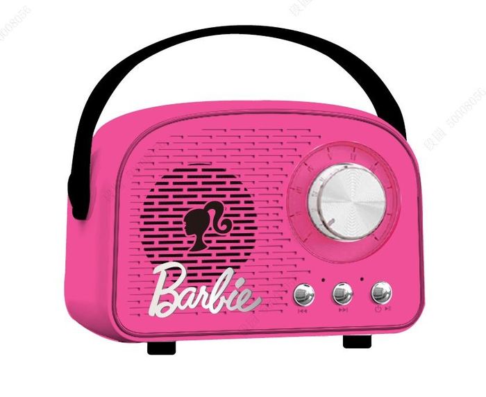 Coluna de Som da Barbie - Modelo: LT-BT2311 (Rosa Vermelho)