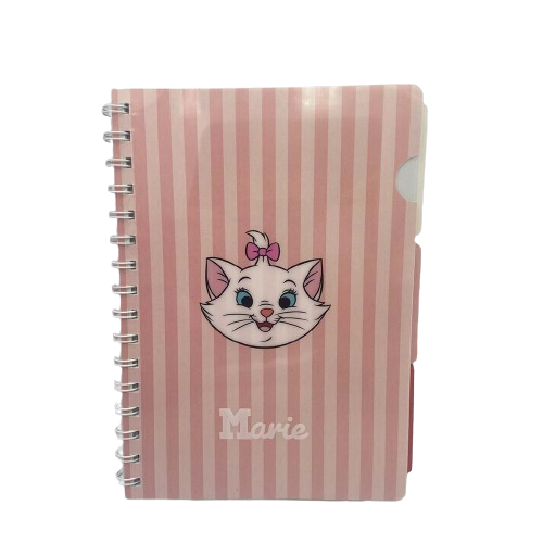 Disney - Caderno A5 de Capa Mole com Argolas - 64 folhas (Marie)