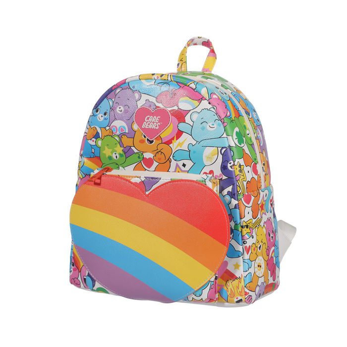 Ursinhos Carinhosos - Mochila Coração Arco-Íris