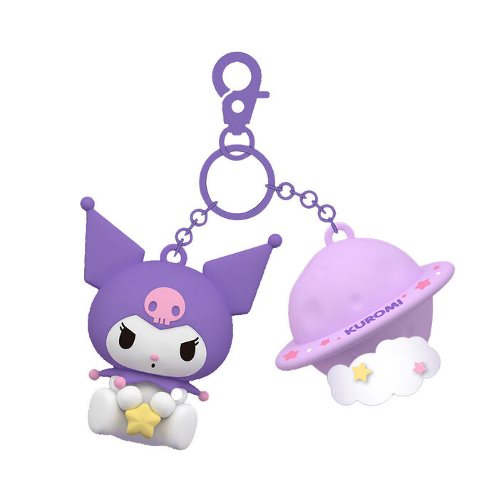 Kuromi - Porta-chaves com luz LED
