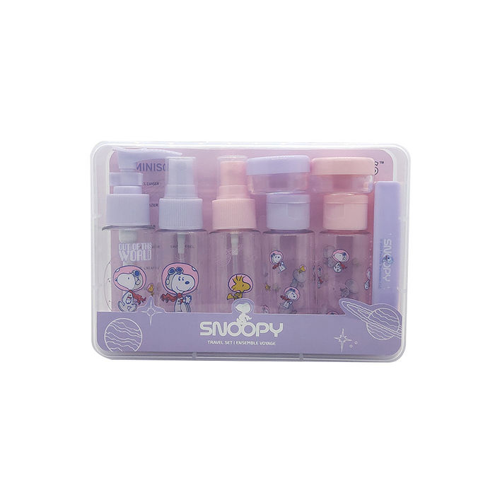 Snoopy The Little Space Explorer - Conjunto de Frascos de Viagem