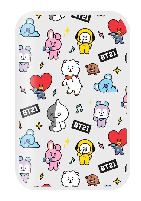 BT21 - Powerbank ultra fina 10000 mAh pequena branca 