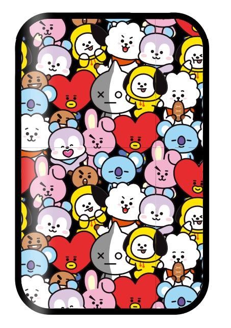 BT21 - Powerbank ultra fina 10000 mAh pequena preta m