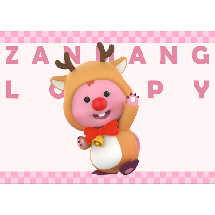 Zanmang loopy coleção figura do pequeno rena