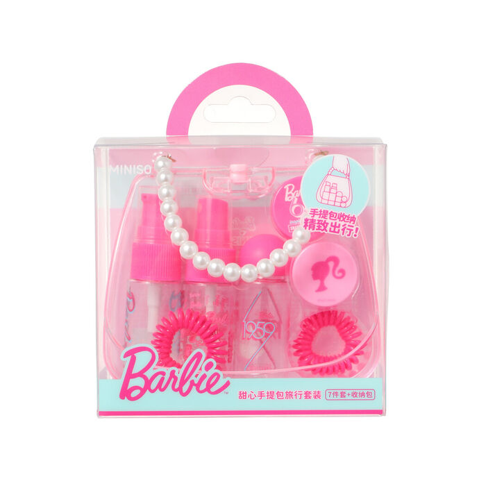 Barbie - Conjunto de Viagem Shining Collection em Estojo com Formato de Mala - 7 Peças