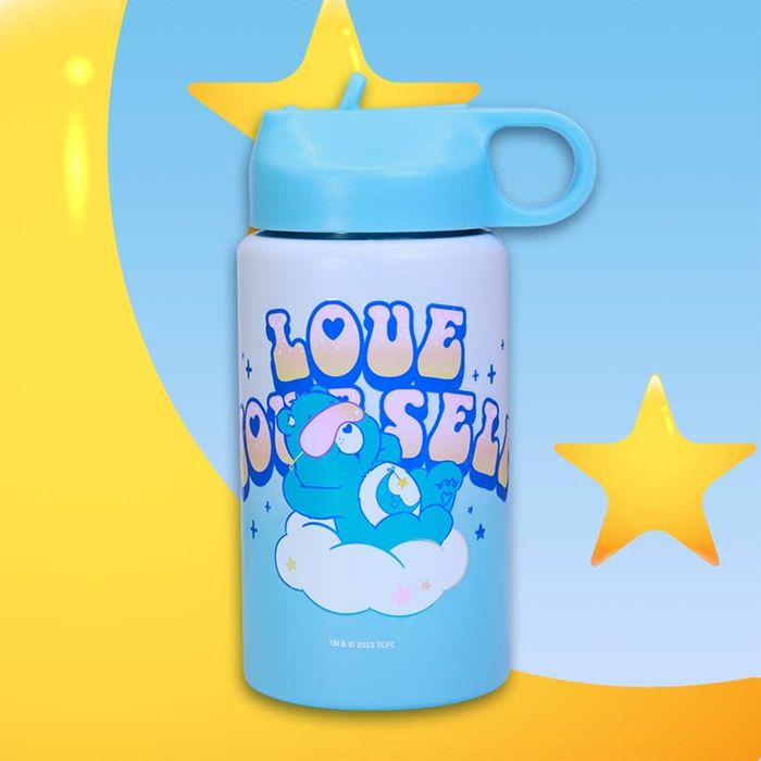 Ursinhos Carinhosos - Garrafa de Aço com Pega 550mL (Azul)