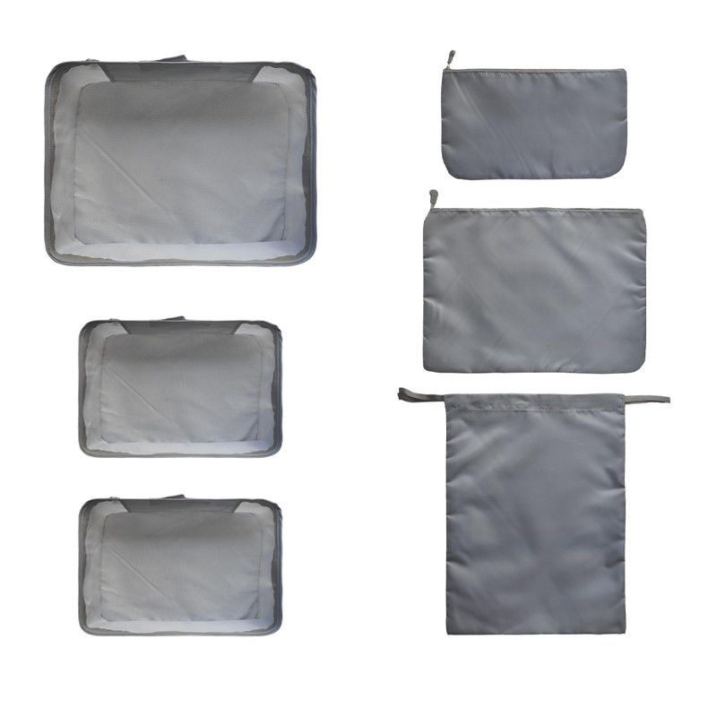 Conjunto Organizador de Viagem Premium (6 Peças, Cinzento)
