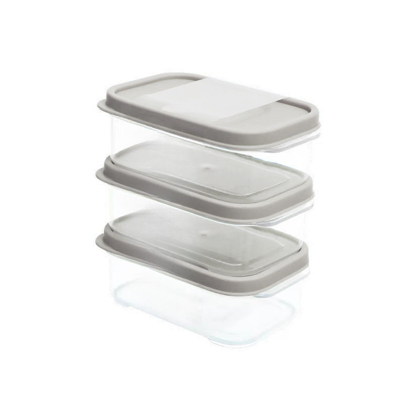 Conjunto de Taparueres Solid Color - 200ml (3 Peças, Cinzento)