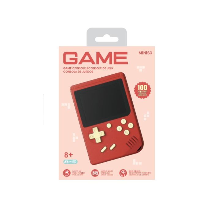 Consola de Jogos com Ecrã a Cores de 6,6cm - Modelo: F18 (Vermelho)