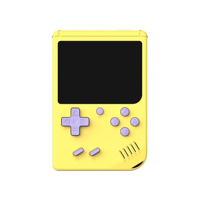 Consola de Jogos com Ecrã a Cores de 6,6cm - Modelo: F18 (Amarelo)