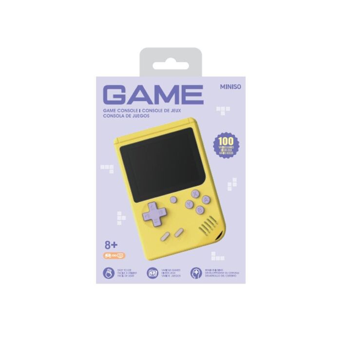 Consola de Jogos com Ecrã a Cores de 6,6cm - Modelo: F18 (Amarelo)