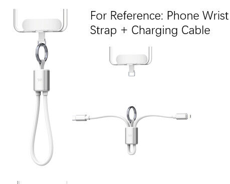Cabo de Carregamento CTL com Alça de Silicone para Telemóvel Mini Ultra de 30cm (Branco)