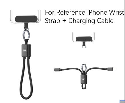 Cabo de Carregamento CTL com Alça de Silicone para Telemóvel Mini Ultra de 30cm (Preto)