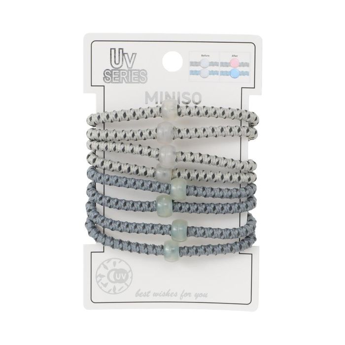 Elásticos De Cabelo Com Mudança De Cor UV (8 Unidades)