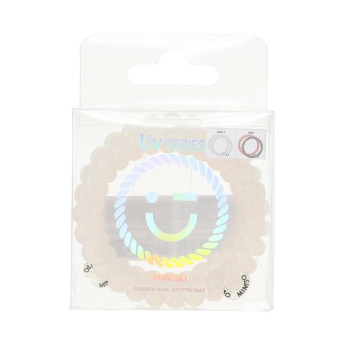 Elásticos De Cabelo Em Espiral Com Mudança De Cor UV (2 unidades)