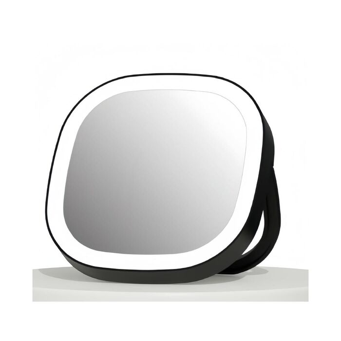 Espelho Compacto Recarregável com Luz da Mini Ultra - Modelo: NV21 (Preto)