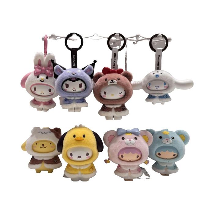 Hello Kitty and Friends Little Cloak - Flocked & Face Swapping (Blind Box de Pendente)