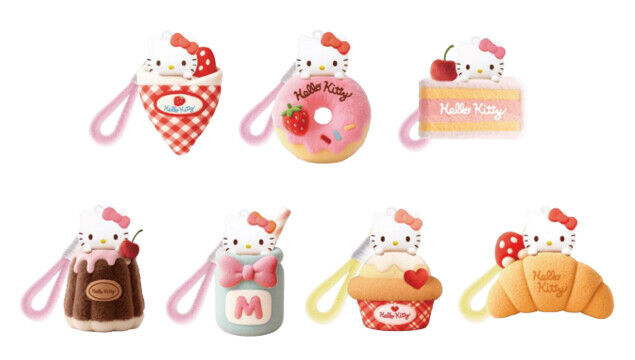 Hello Kitty Baking (Blind Box com Pendente de Peluche)