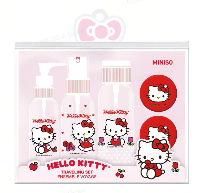 Kit de Viagem de 5 Frascos da Hello Kitty