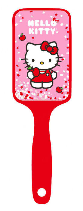 Escova de Cabelo Quadrada com Glitter da Hello Kitty