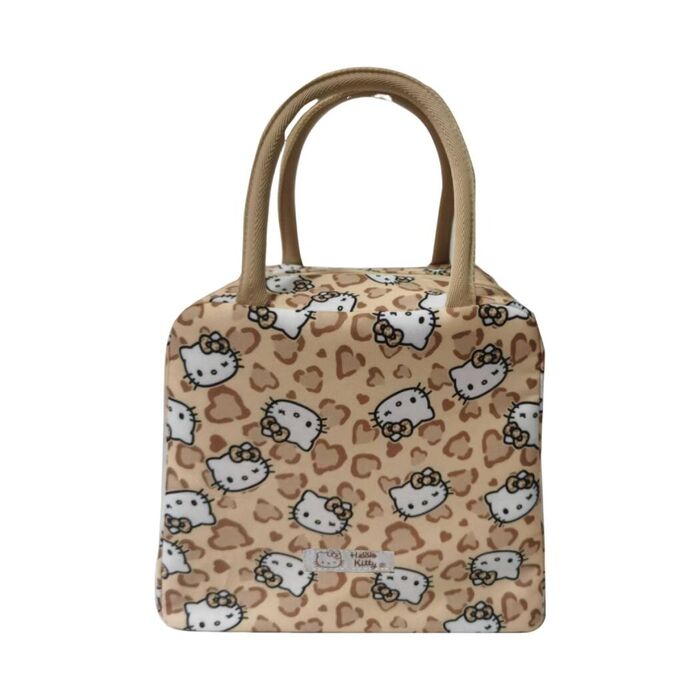 Lancheira Estampada de Leopardo da Hello Kitty Leopard (Castanho)