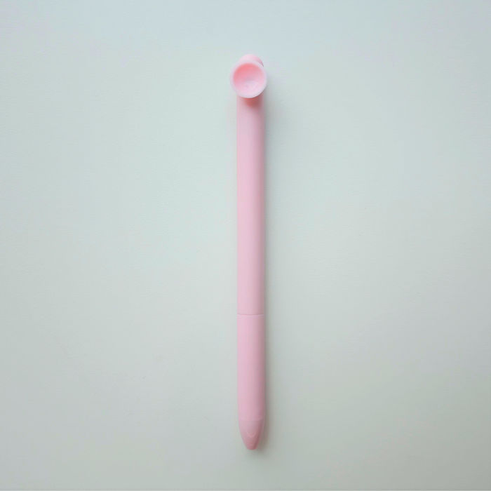 Caneta de Ponta Fina PopPen (0,5mm, Preto) (Corpo Rosa)