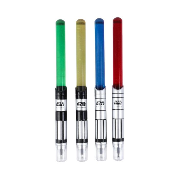 Caneta Esferográfica de Sabre de Luz de Star Wars 1.0mm Preta (4 Modelos Sortidos)