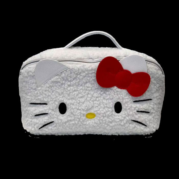 Bolsa de Cosmética de Grande Capacidade com Pega da Hello Kitty Prism