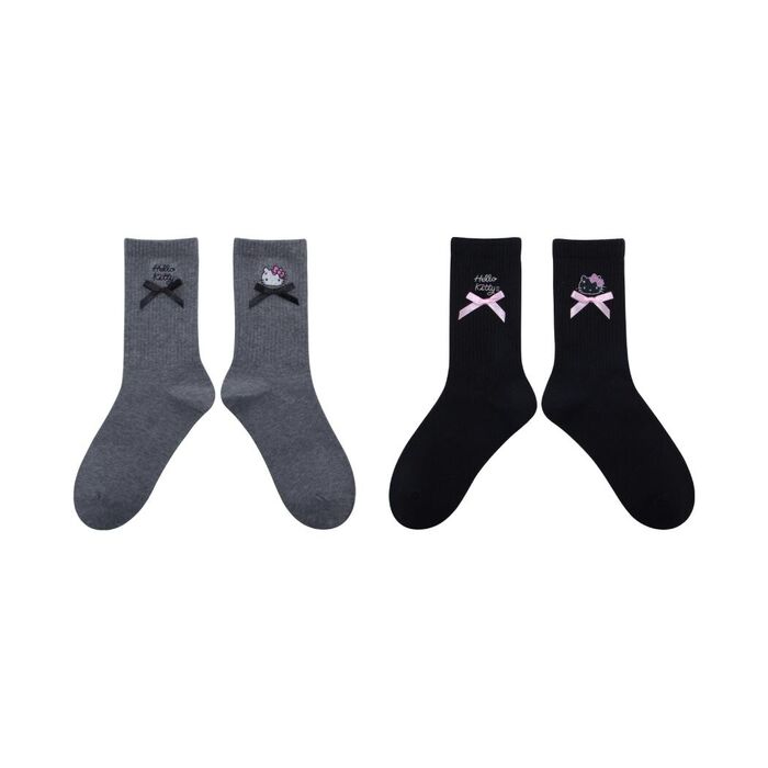 Meias Compridas Com Laço da Hello Kitty Y3K