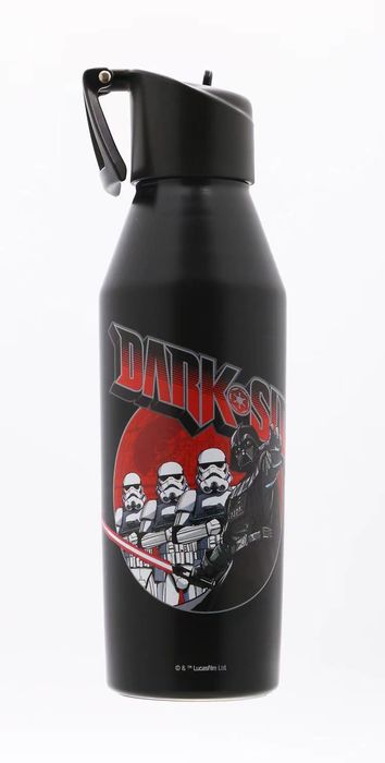 Garrafa em Aço Inoxidável de Parede Dupla de Star Wars em Preto de 520mL