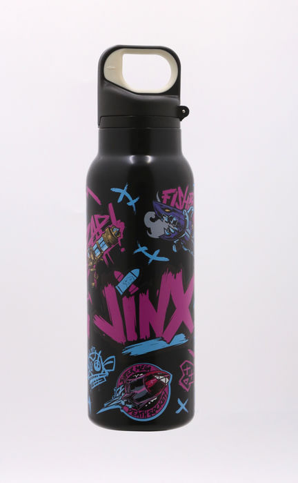 Garrafa Isotérmica de Parede Dupla com Tampa Abatível de League of Legends de 600mL (Graffiti)